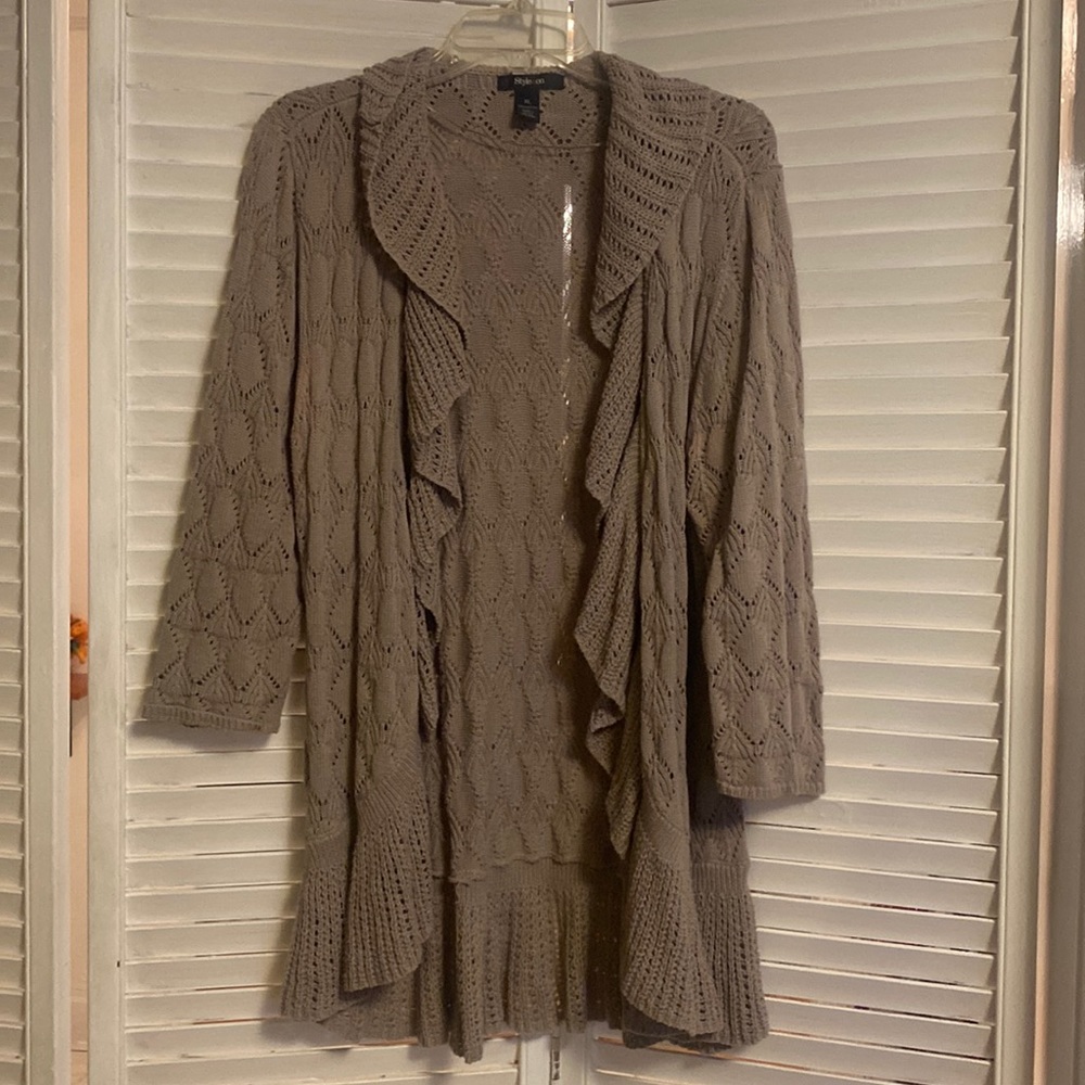 Style & Co. Women's Front Open Cardigan Sweater. Size XL